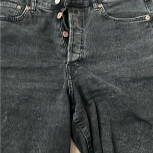 H&M Black Denim Bermuda Shorts